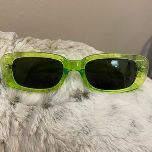 Green retro sunglasses!
